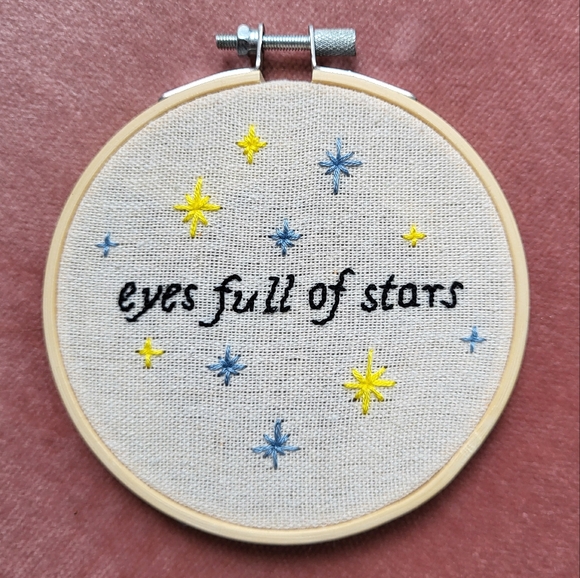 Taylor Swift Evermore Inspired Embroidery Hoop - Picture 2 of 3